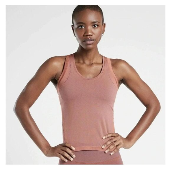 Athleta Tops - Athleta Allyson Felix legend shine medium seamless athletic tank top fitted